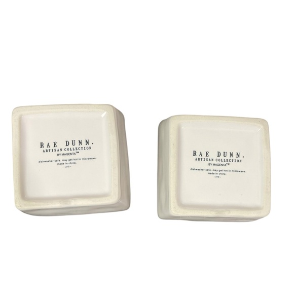 Rae Dunn Savor and Enjoy Square Bowl Set NWT - Picture 8 of 11